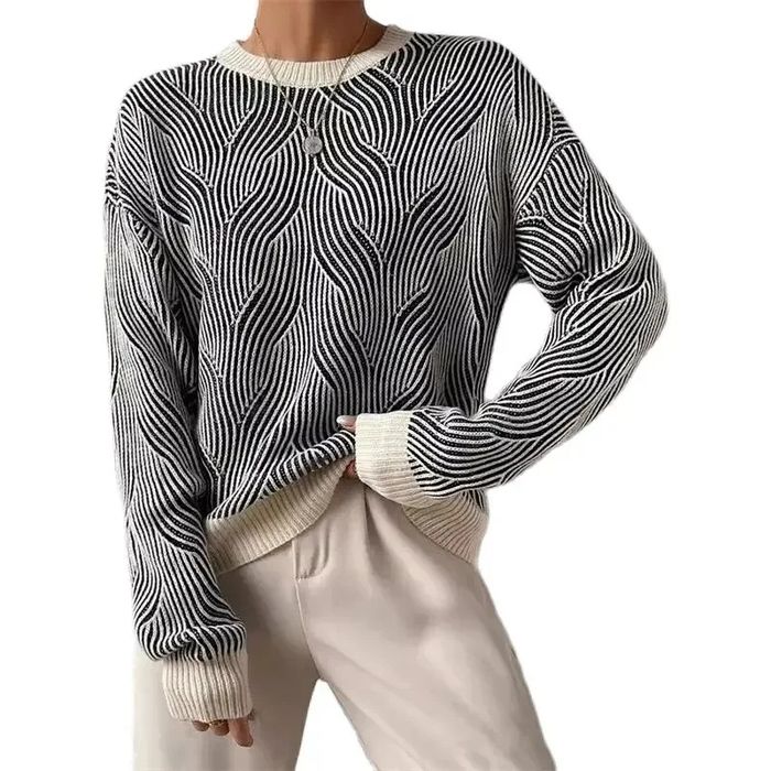 Стильний светр з фактурним малюнком Shein