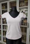 Lacoste T-shirt bluzka z dekoltem w serek