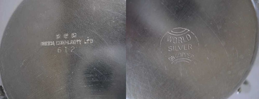 Два винтажных кофейных набора, столовое серебро (мельхиор), США