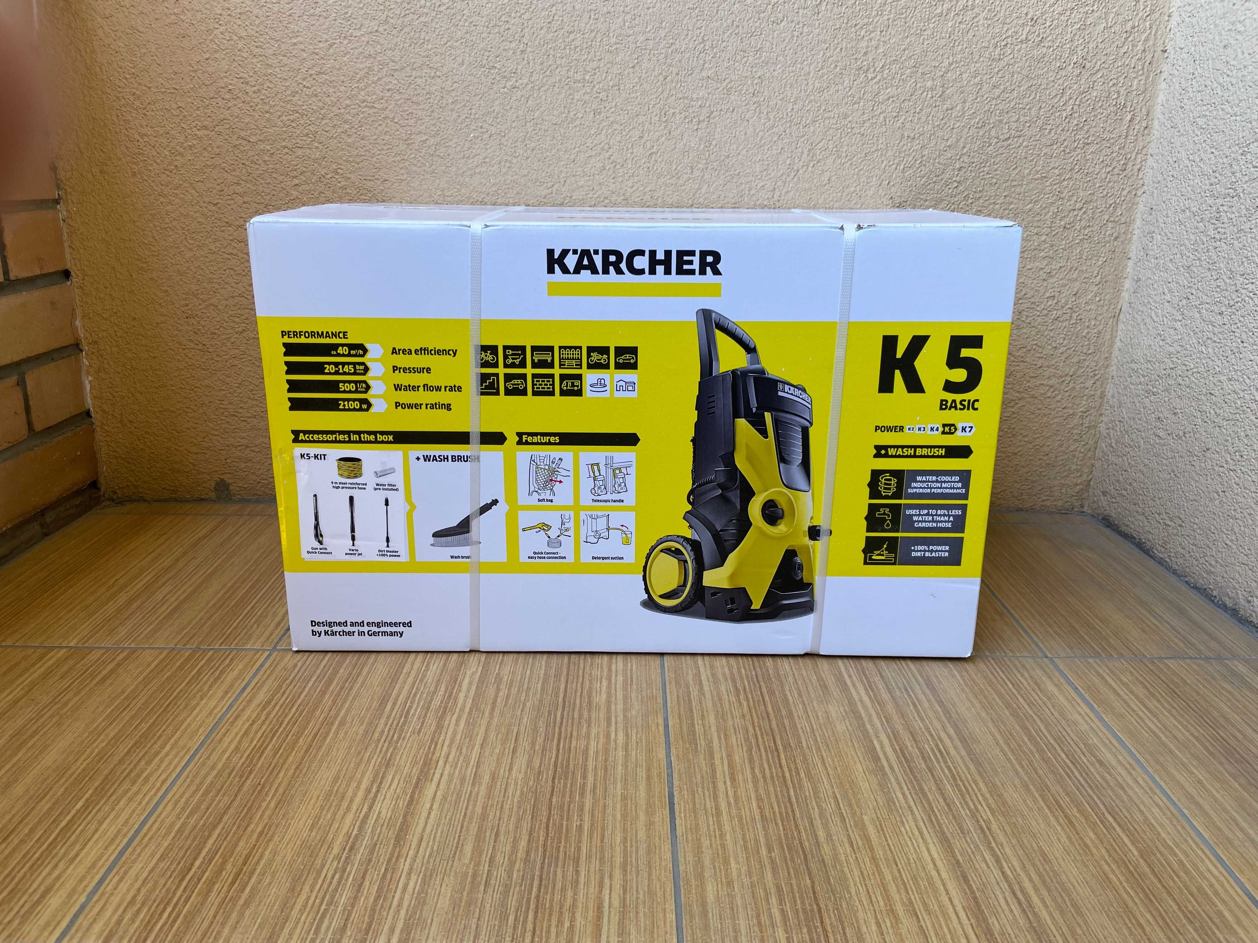 Мінімийка Karcher K 5 Basic + щітка [1.180-584.0] Нові! Запечатані!