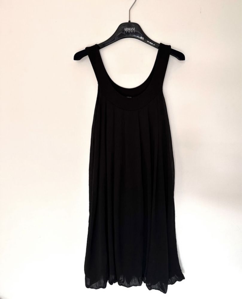 Sukienka czarna bąbka Cache.Cache 36 S bez rękawów sukienka krótka