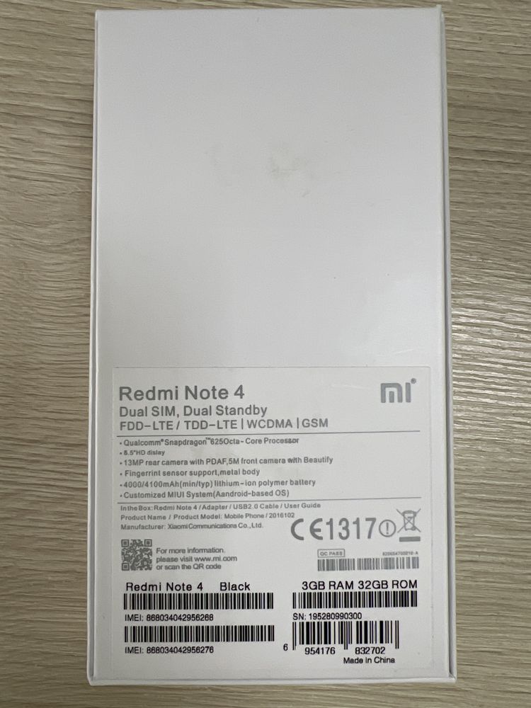 Telefon Redmi Note 4 dual sim