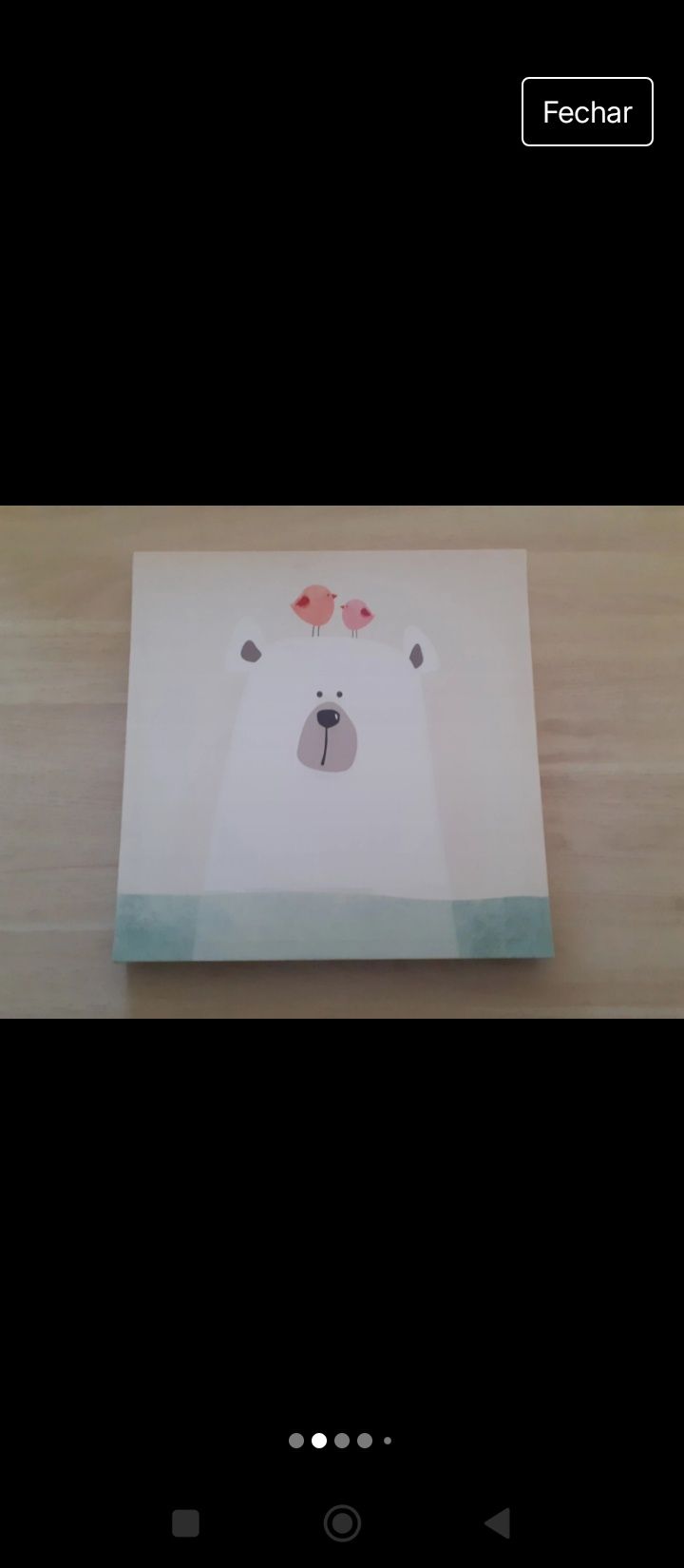 Conjunto Quadros Decoração Infantil Animais