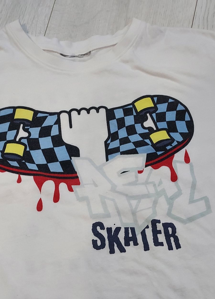 Koszulka T-shirt skater rozmiar 134