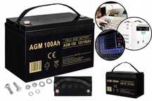 Akumulator AGM 12V 100Ah zasilanie awaryjne OC UPS