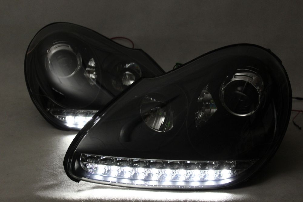 Lampy przednie przód PORSCHE CAYENNE 03-07 XENON LED Black Tuning NOWE