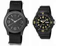 2x Zegarek wojskowy: VICTORINOX Swiss Army 241517 + CASIO MRW-200H