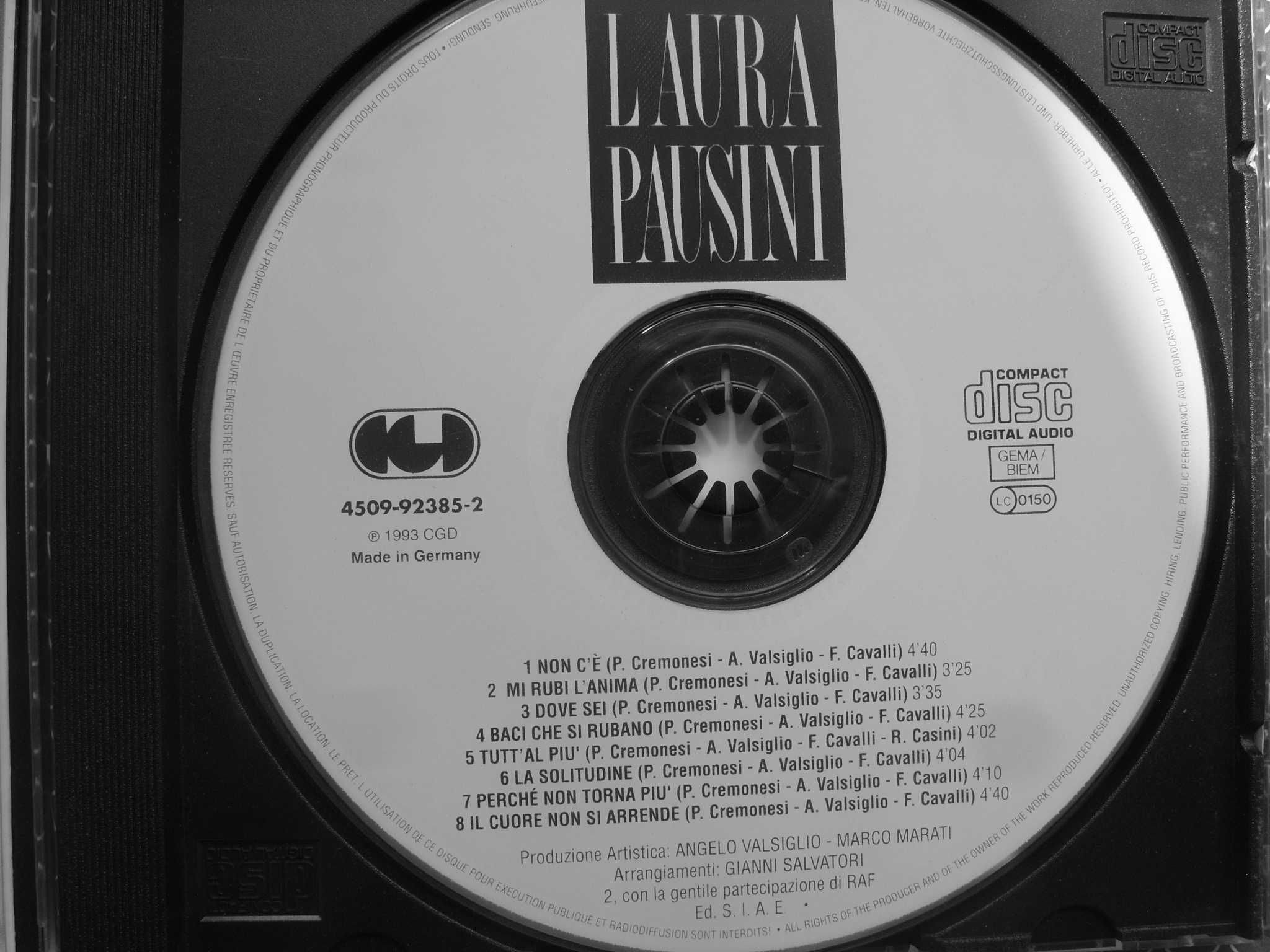 Plyta cd; LAURA PAUSINI--NON C'E, 1993 rok.