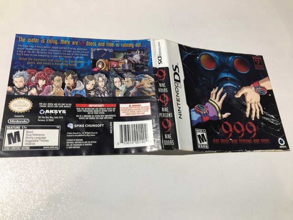 999 Nine Hours Nine Persons Nine Doors DS Sklep Irydium