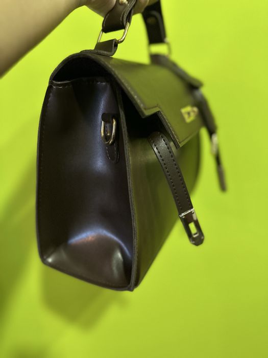 Сумка аналог Hermes Kelly шоколад