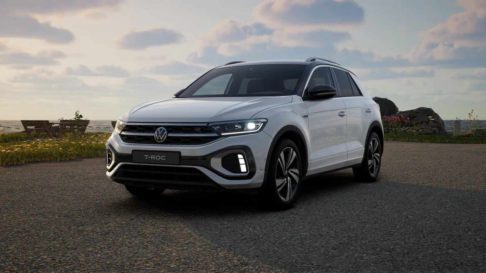Volkswagen T-Roc R-line Plus 1.5 TSI 150KM DSG Od Ręki Pakiet Comfort Easy Open/Close