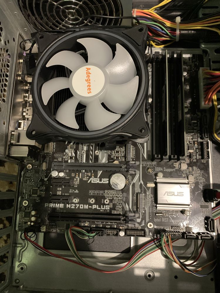 Комплект asus h270m-plus + intel e3-1270 v5 + 16gb оперативки