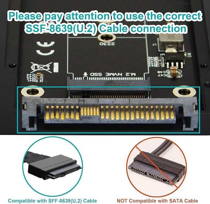 Obudowa dysku ADWITS U.2 na NVMe SSD