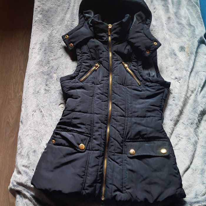 Bezrękawnik czarny r 32/34