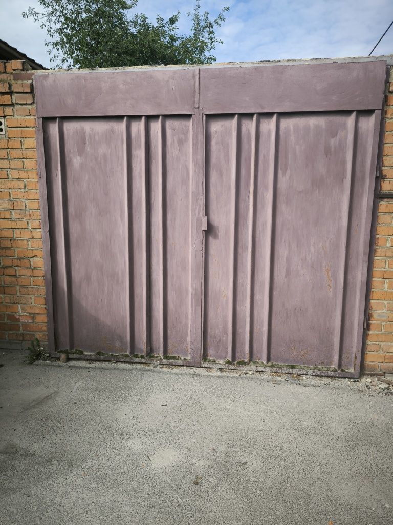 Ворота брама в гараж бу