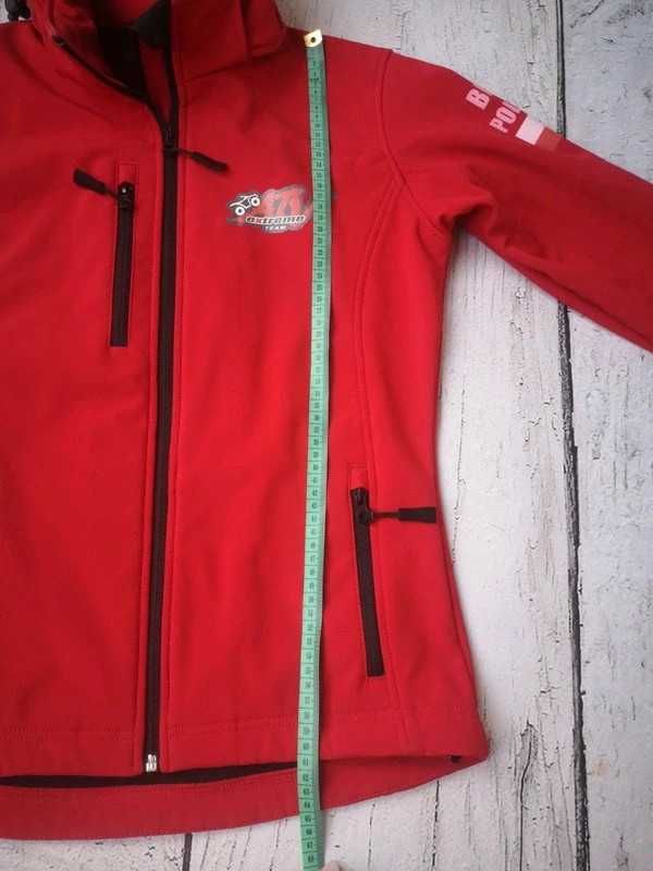 Czerwony damski softshell r. S