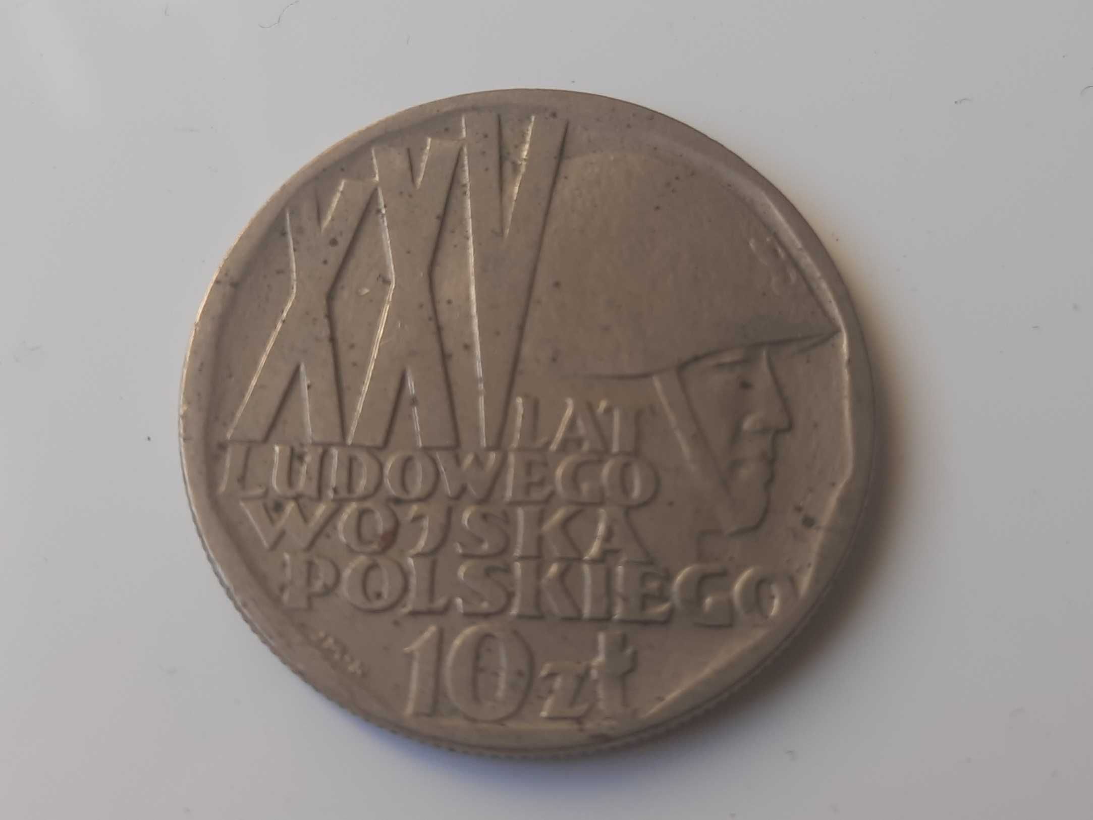 Moneta 25-lat ludowego Wojska Polskiego, 10zł, 1968