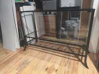 Witryna gablota szafka na taras/balkon Ikea metalowa czarna