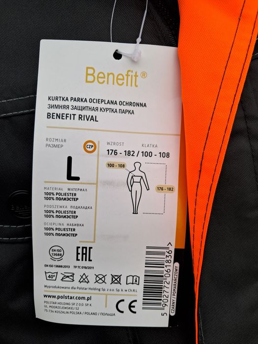 Kurtka robocza ocieplana marki Lahti Pro, rozmiar L.