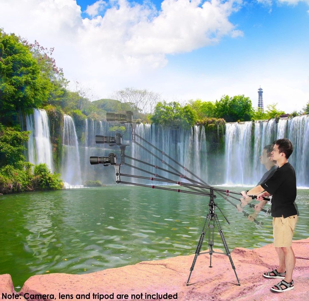 Neewer Jib braço liga de alumínio câmara grua com placa D 177cm NOVO
