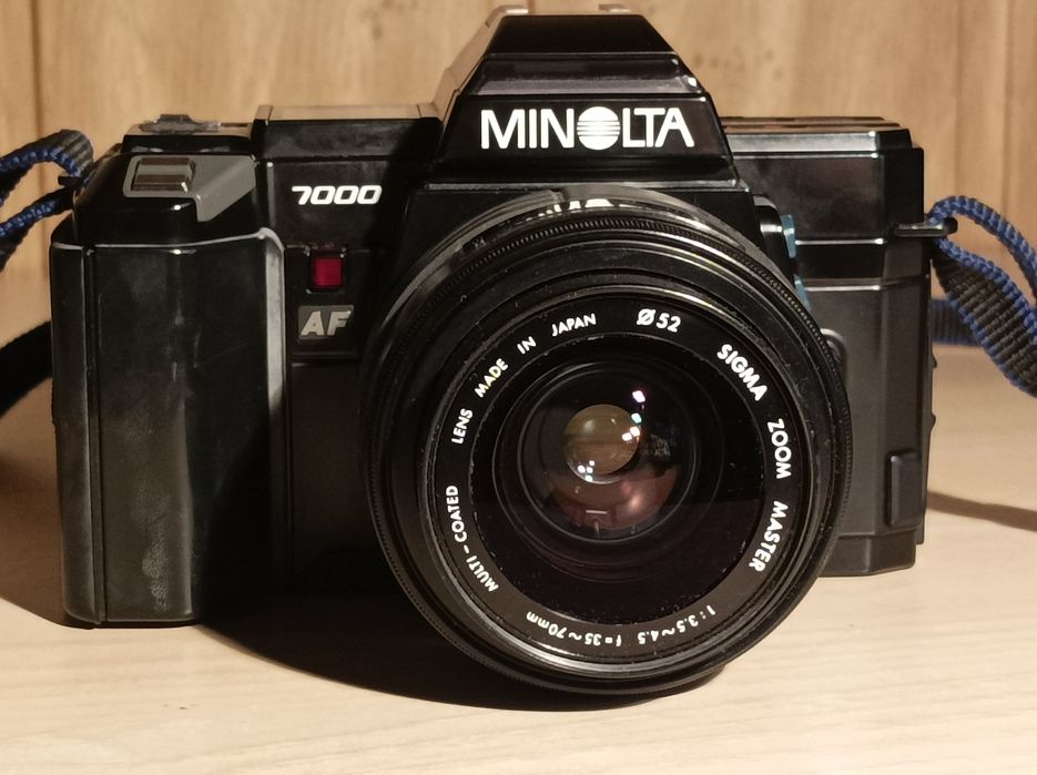 Aparat analog. Minolta 7000 AF. Tanio!