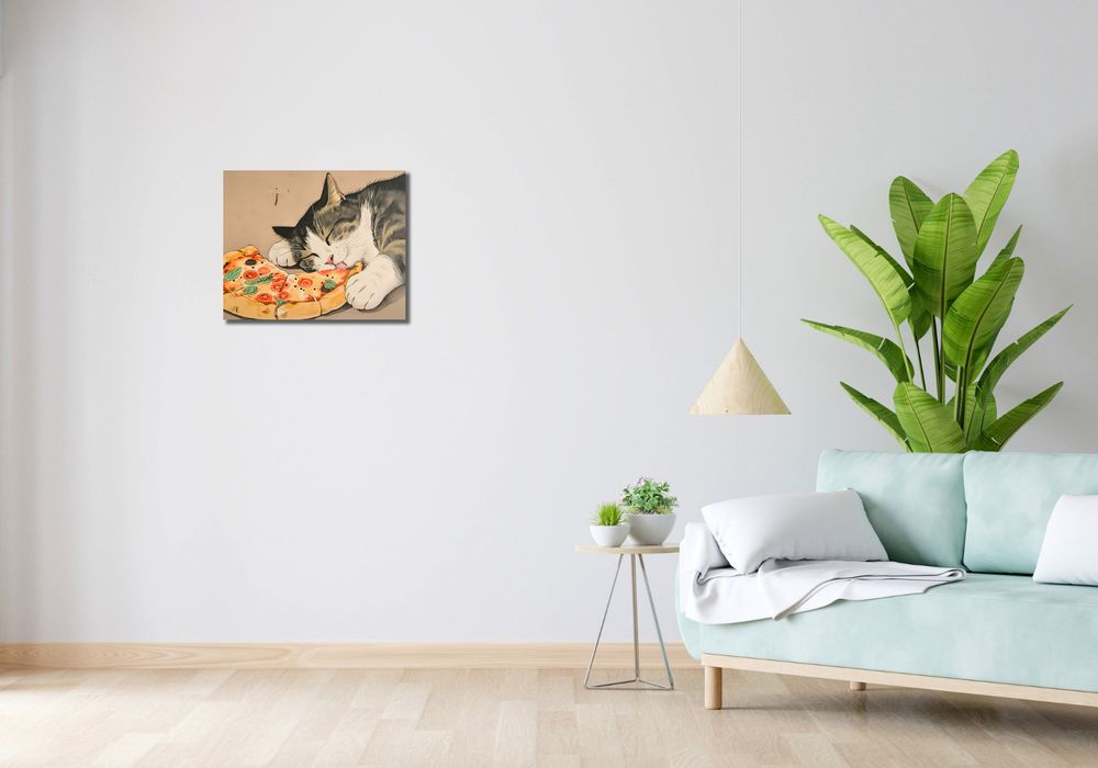 Obraz 50x40cm Pizza Dla Kota