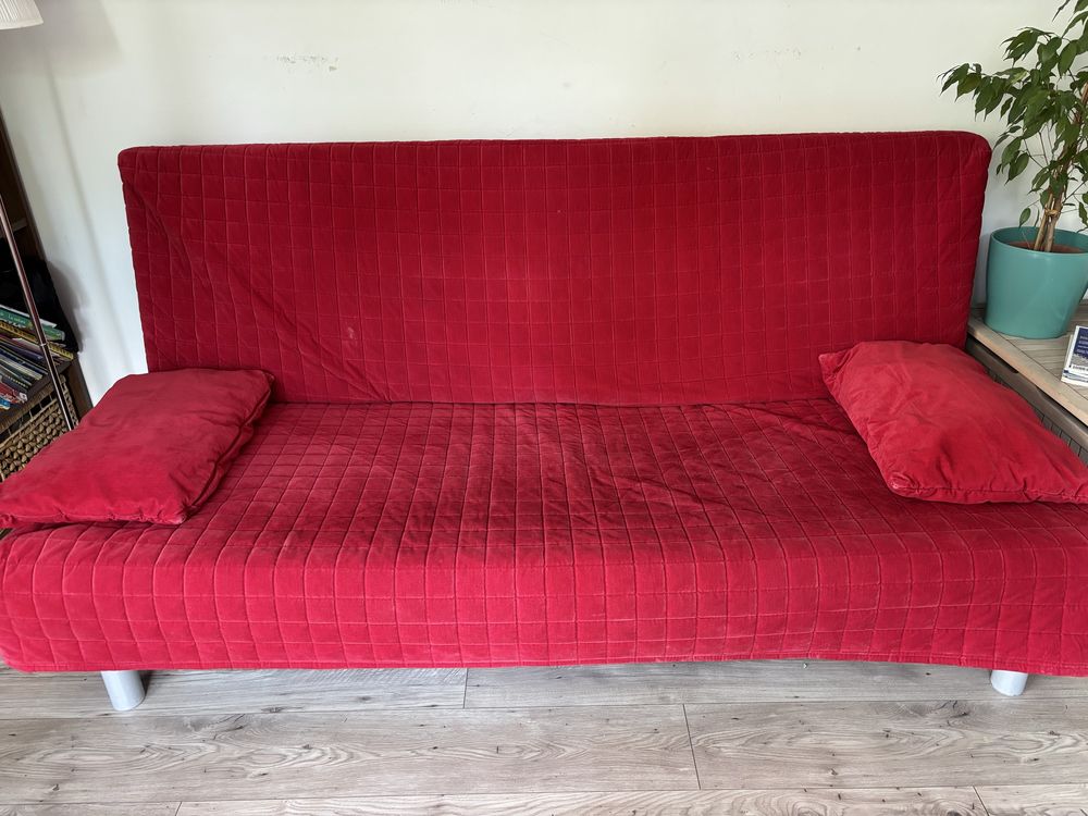 Sofa Beddinge Ikea + pokrowiec + pojemnik na pościel