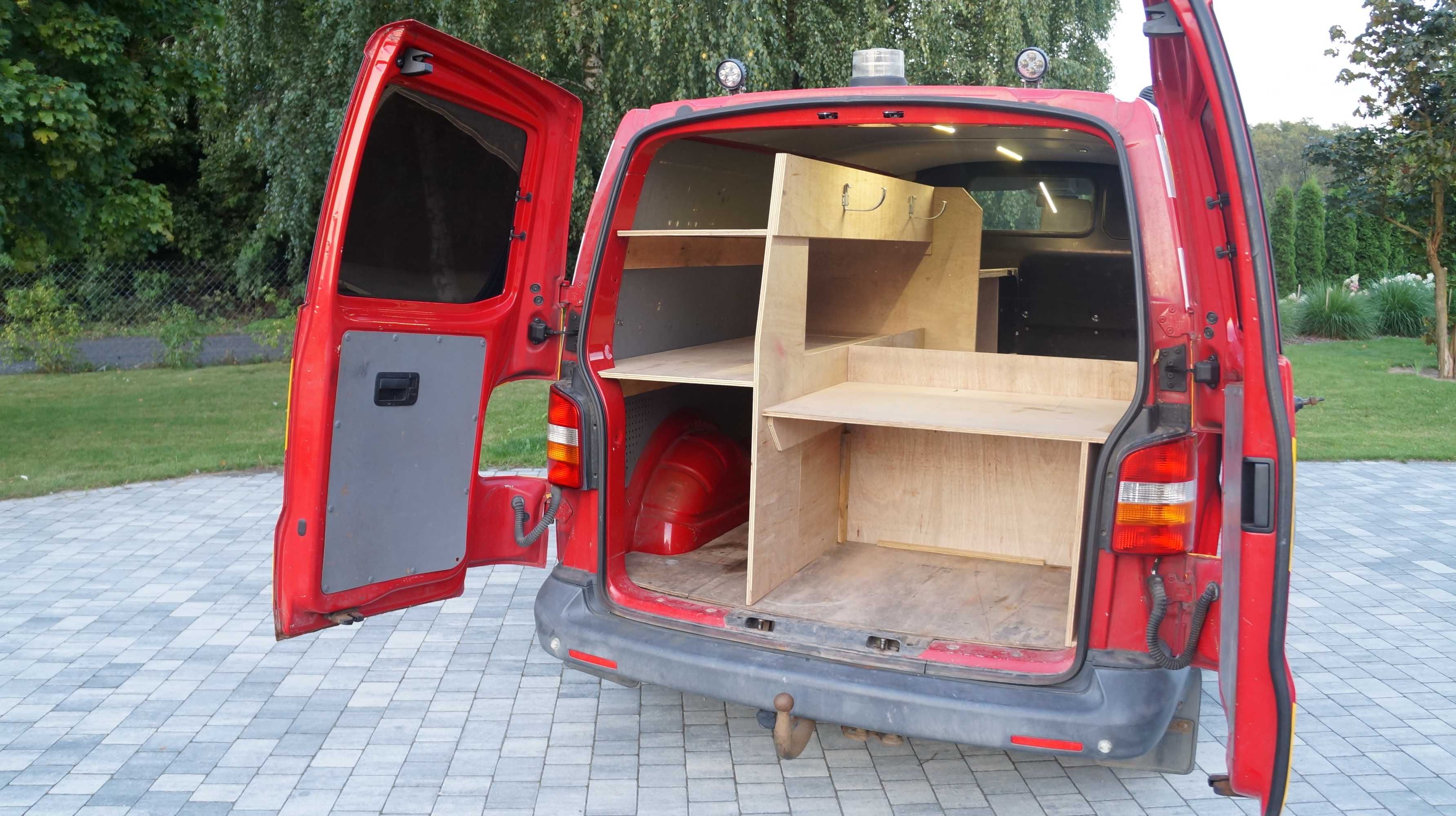 VW Transporter T5 4Motion Webasto Serwisowy dla Straży Pożarnej