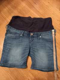 Krotkie spodenki jeans r.38 mama h&m