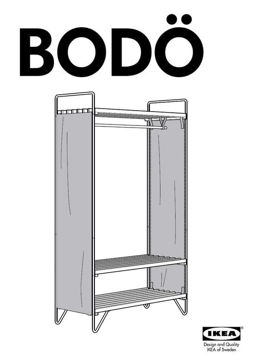 Szafy tekstylne i organizer IKEA BODO