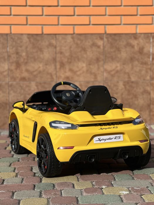 Дитячий електромобіль PORSCHE 718 Spyder RS Електрокар Авто для дитини
