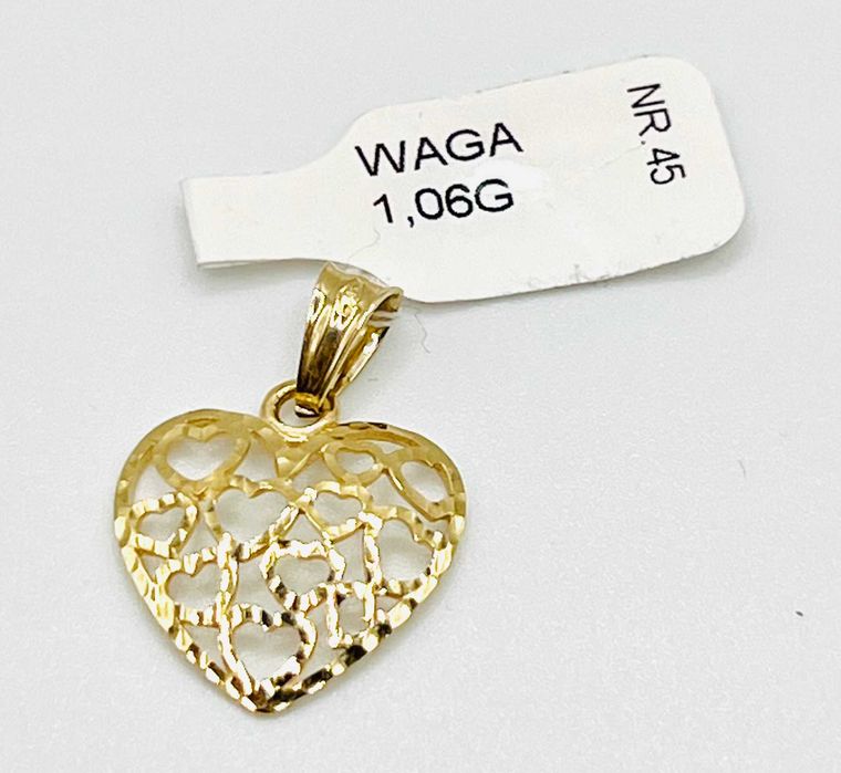 NOWA Złota Zawieszka W. 1.06g, P. 585, NR45 KRZY