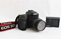 Canon 50D com lente Canon 18-55mm máquina fotográfica digital