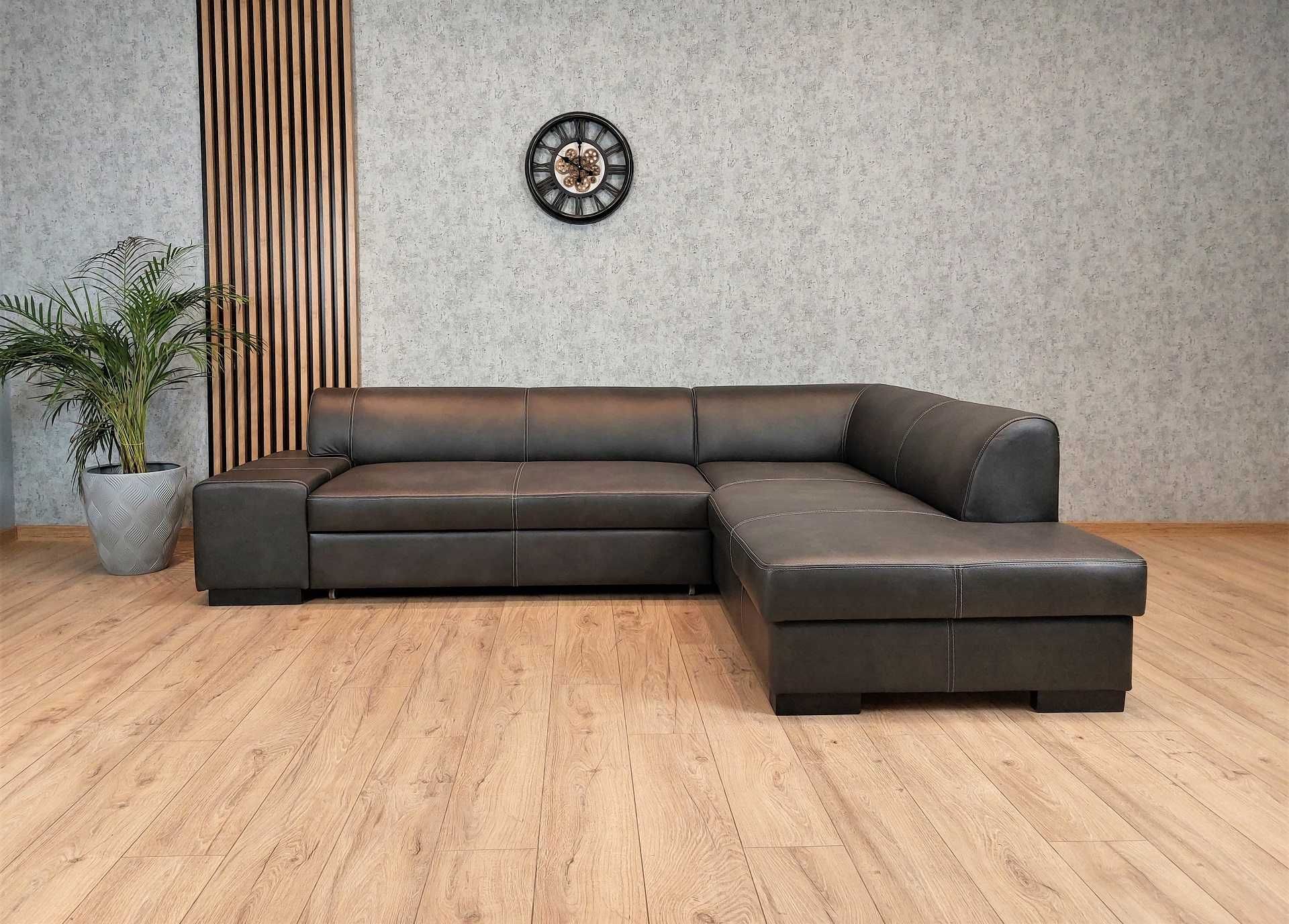 Narożnik skórzany 275x200 rogówka ze skóry sofa SKÓRA nat.