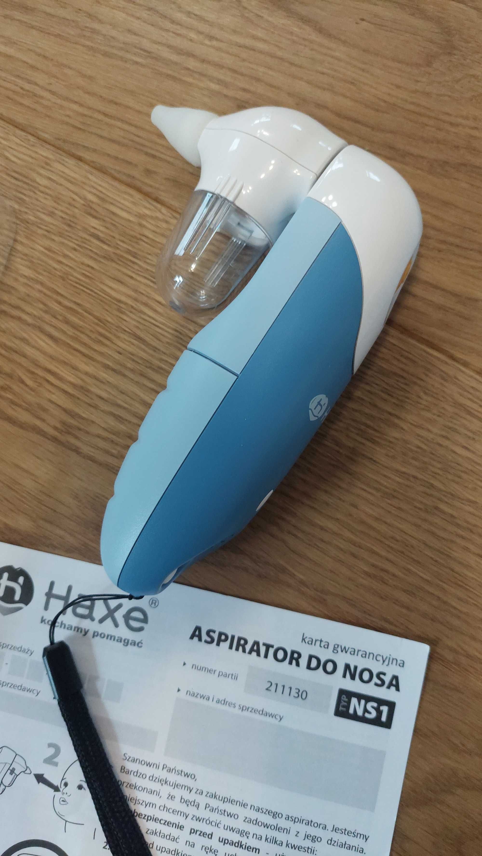 Aspirator do nosa katarek Haxe NS1 dla dziecka.