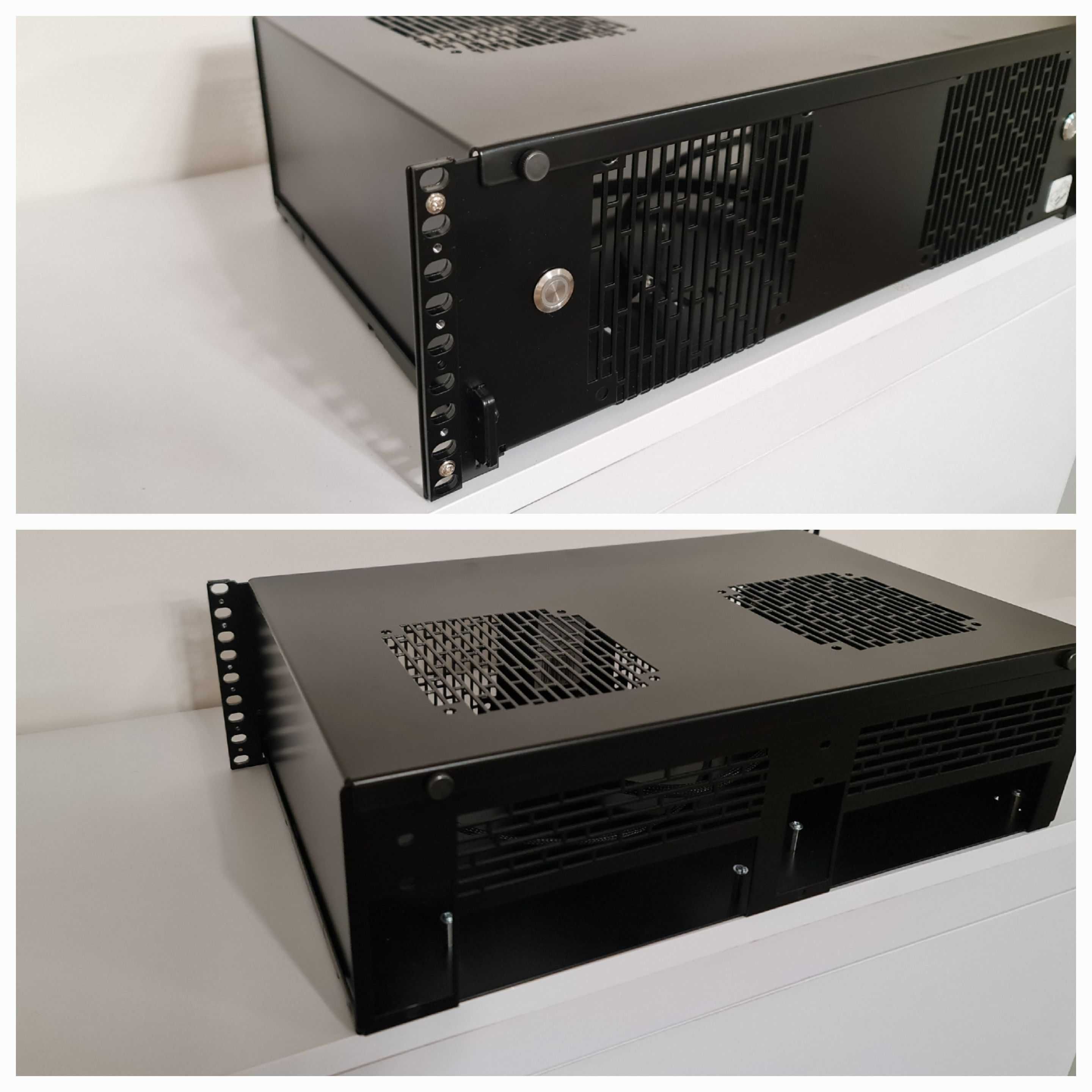 Obudowa RACK 19 cali 3U / R-CASE 5 / 2 x ITX, 2 x 1U flex ATX / RAW