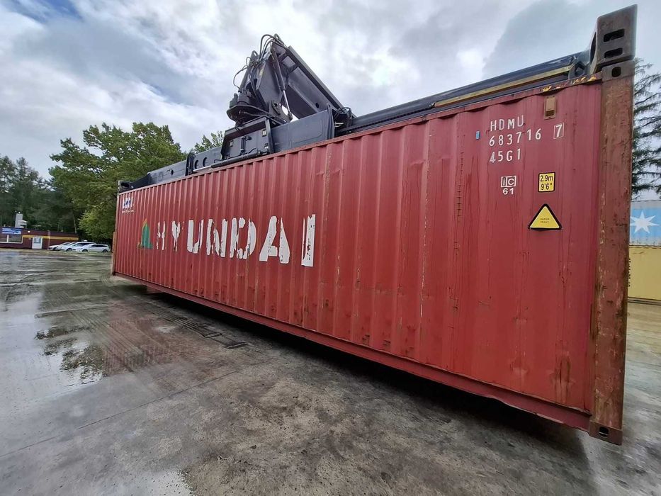 Kontener morski 40 HC używany, sprawny i szczelny, magazyn 12 metrów