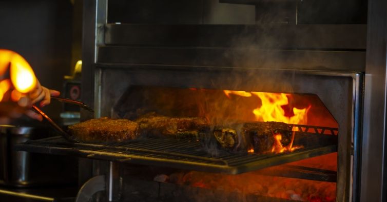 Forno carvão industrial tipo josper