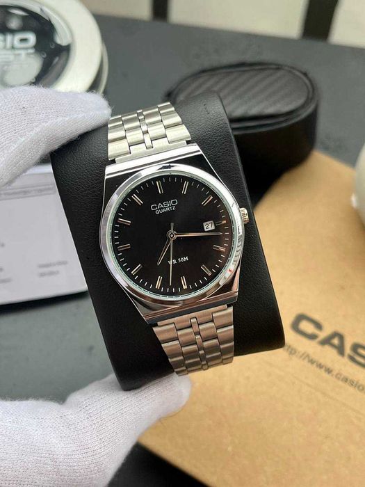 Годинник Casio MTP-VC01 Silver/Black / Часы наручние касио A159 | AQ