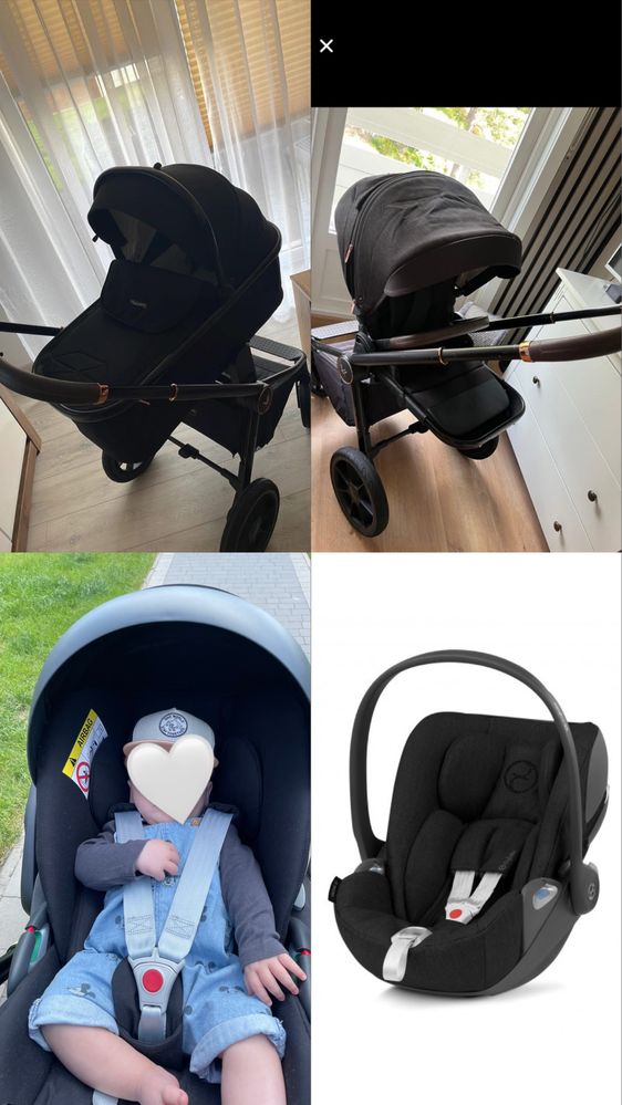 Wózek Muuvo Quick SE + fotelik Cybex Cloud Z i-size.