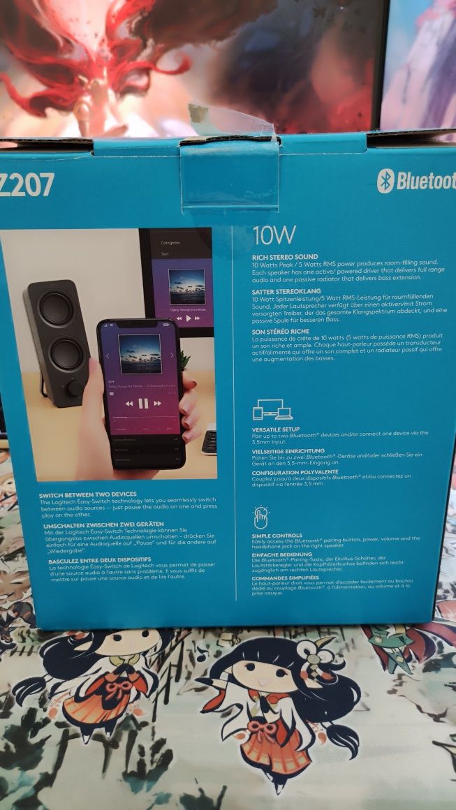 Colunas Bluetooth Logitech Z207