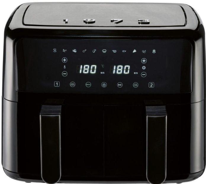 SILVERCREST Podwójna frytkownica beztłuszczowa Air Fryer retro, 2600 W