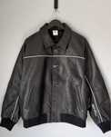 Шкіряна куртка Supreme Nike Leather Varsity Jacket in Black