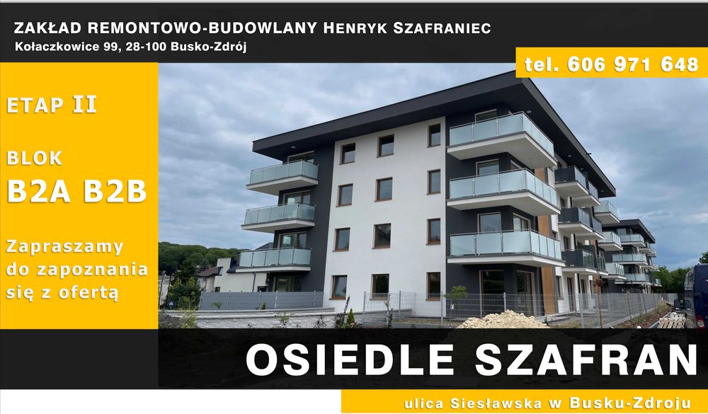 MIESZKANIE NA SPRZEDAŻ ul. Siesławska w Busku-Zdroju B2A M9 35,16 M2