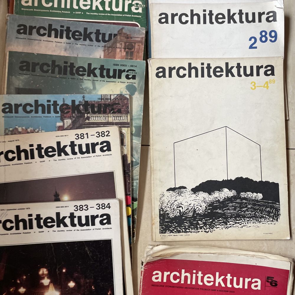 Magazyn czasopismo Architektura SARP stowarzyszenie prl lata 50-80 te