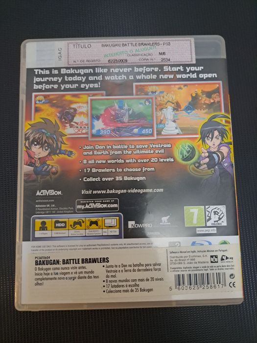 Jogo Bakugan Battle Brawlers (PlayStation 3)