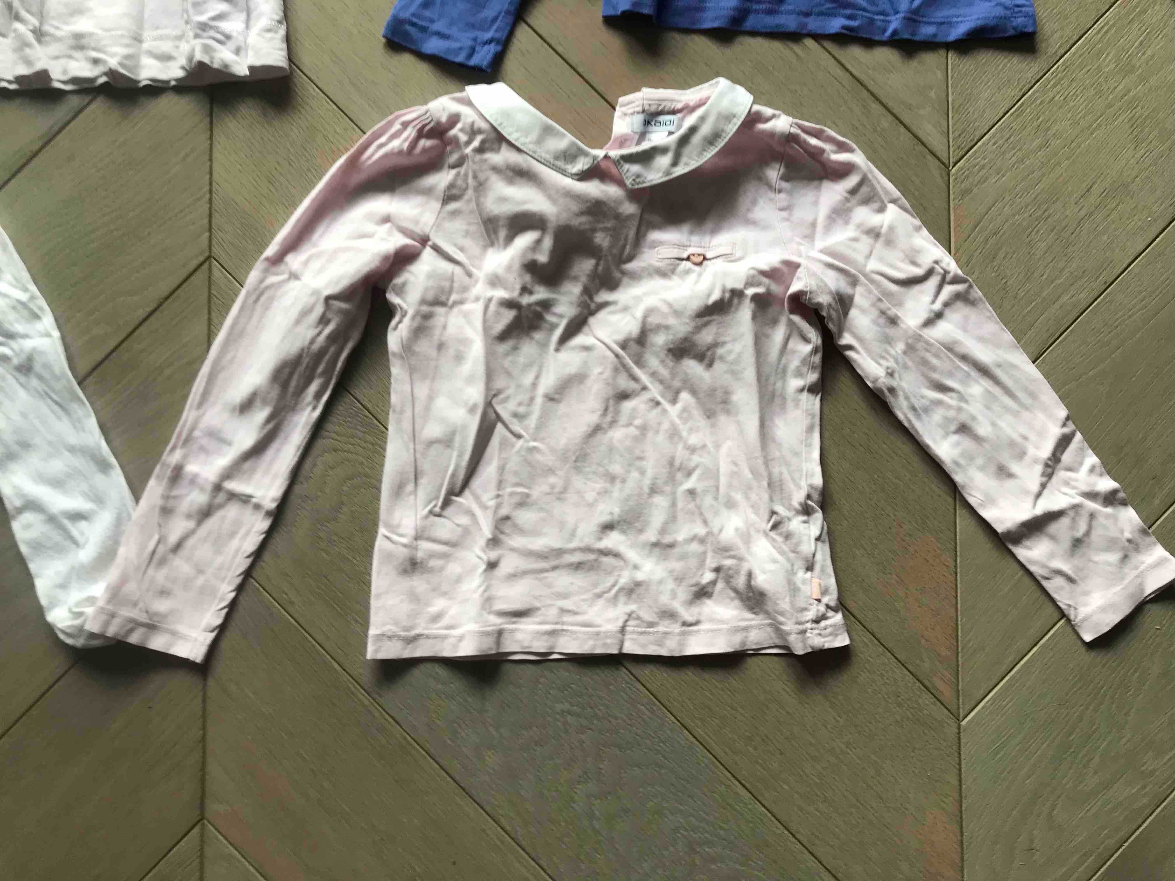 paka ubrań dziecięcych bluzki i koszula dla dziewczynki 116-122 cm