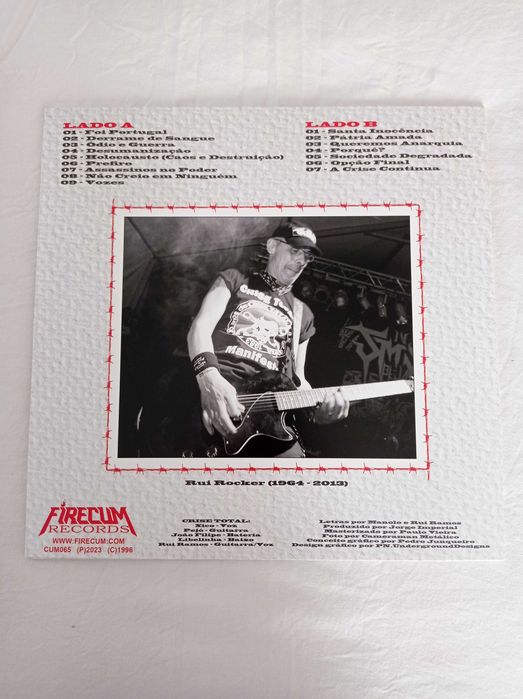 Crise Total - “E A Crise Continua…” LP (Novo)