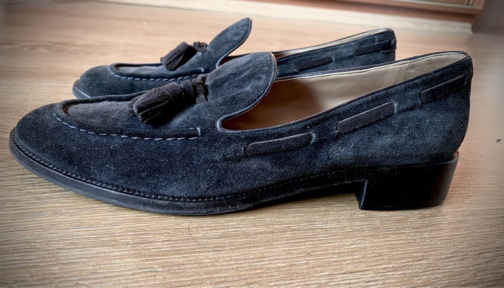 Loafersy FRATELLI ROSSETTI Made in Italy 40 CZARNE 27cm