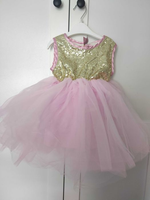 Sukienka elegancka wizytowa księżniczka z tiulem